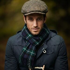 100% Wool Tartan Plaid Scarf Clan Lamont